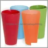 Wine Glasses Reusable Sile Portable Printed Outdoor Beer Drinking Cup For Travel Picnic Pool Cam Drop Delivery Home Garden Kitchen D Dhzqi