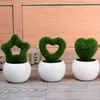 Fleurs décoratives boules de mousse fraîches artificielles plante verte belle étoile de coeur ornement suspendu boule d'herbe bricolage décoration de jardin de fête à la maison
