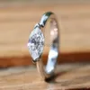 Кольца кольца модные высококачественные кольца аметисты для женщин роскошное обручальное кольцо европейская вечеринка на день рождения подарок аксессуары Anillos J230531