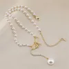 Pendant Necklaces Elegant Simulated Pearl Necklace Fashion Beaded Butterfly Choker Women Girls Party Jewelry