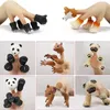 Puppen 1Set Kinder Fingerpuppe Tiere Eichhörnchen Hand Geschichte Spiel Katze Welpen Panda Puppen Spielzeug Für Geschenke 230530