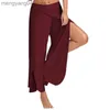 Women's Pants Capris Women'S Plus Size Loose Fitness Dance Yoga Pants Women'S Elastic Casual Work Summer Wide Leg Pants Women T230531