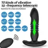 Telescopic Vibrating Butt Plug Anal Vibrator Wireless Remote for Women Dildo Prostate Massager Men Buttplug