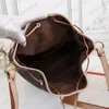 luxury Designer Drawstring Bucket bag Women Brown Famous Brand Shoulder Crossbody Bags Outdoor Casual