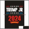 Bannervlaggen Trump 2024 Amerikaanse presidentiële campagnesticker Donald Car Bumper Stickers Drop Delivery Home Garden Feestelijke feestverlening DHTXF