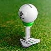 Golf Tees Double Tee Adjustable Height Step Down Ball Holder Plastic Training Marks Accessories 230530