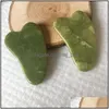 Other Home Garden Gua Sha Jade Set Natural Stone Guasha Roller Masr Drop Delivery Dh2Ol