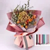 Packaging Paper 20Pcs/lot Flowers Mini Double Ouya Paper Packaging Gift Wrapping Neutral Color Florist Wrapping Paper Bouquet Package Supplies 230530