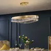 Pendelleuchten LED Postmodern Edelstahl Gold Designer Kristall Kronleuchter Unregelmäßige Kunst Esstisch Kreative Schlafzimmer Technik Lampe