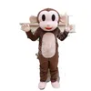Costumi della mascotte della scimmia Vestito operato dal fumetto per il costume di carnevale della mascotte di tema animale adulto Vestito operato da Halloween