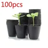 Planters 100PCS Nursery Flowerpot Round Flower Seedling Sowing Plant Garden Planting Pot 2 Size