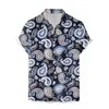 Męskie koszule Summer Ethnic Floral Men's Hawaiian Shirt Fashion Street Short Rleeves Beach Party Camisa Camisa