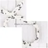 Party Favor Women Girls Iron Wire Printed Cloth Hair Band Rabbit Ear Wrapped Headband Diy Colorf Bow Home Wash Face Hairband Dh1391 Dhx3V