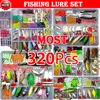 Köder, Köder, Angelköder-Set, weiches und hartes Köder-Set, Getriebeschicht, Minnow-Metall-Jig-Löffel für Barsch, Hecht, Kurbel-Tackle-Zubehör mit Box 230530