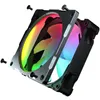 Kylning Phanteks 120mm 140mm Aluminium Lux 5V 3Pin Halos Argb Colorful LED Rainbow Color Fan Aperture Compatible 12cm 14cm Radiator Fan