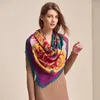 Scarves Cashmere Wool Women Scarf 140m Twill Luxury Shawl High Quality Femal Wrap Bandana Lady Gift