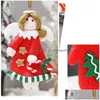 Décorations De Noël Belle Décoration 9Cm Argile Douce Arbre Pendentif Père Noël Bonhomme De Neige Accessoires De Vacances Ornements Vt984 Drop Delivery Accueil Ga Dhzsm