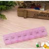 Care Plastic Pill Box Tragbares exquisites Threecolor -Kunststoff 7 Tage kleiner Pillenmedizin Aufbewahrungsbox Drogenabtrennung