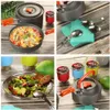 Camping Travel Equipment servies Telare kookgerei kit potten brander gasfornuis accessoires keukengerei sets picnic BBQ benodigdheden