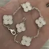 S925 Sterling Silver Design Van Flower High-end Ladies Bracelet 10