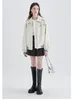 Jackets MOLAN Spring Fashion Woman Jacket Beige New Loose New Zipper High Street Lapel Casual Outwear Baseball Top Female Coat Outwear