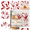 Autocollants muraux Halloween Autocollant Red Footprint Handprint Porte Horror BloodStain Window Party Home Decoration DBC Drop Delivery Garden DH8ZA