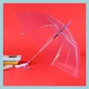 Umbrellas Transparent Longhandle Umbrella Matic Black Rainbow Custom Logo Waterproof 8 Bone Drop Delivery Home Garden Household Sundr Dhxg9