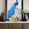 Plates Luxury High-end Peacock Fruit Plate Creative Modern Living Room Coffee Table Home Bowl