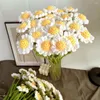 Flores decorativas delicadas flores de malha à prova de arranhões trançadas sem regar alta simulação faça você mesmo