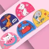 Caks pływacka PU Waterproof Cartoon Ochrona ucha dla chłopców i dziewcząt Cute basen Cayming Cap P230531