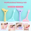 Sets 2022 Resusable Silicone Eyeliner Stencils Wing Tips Marscara Tekening lippenstift dragen AID Face Cream Mask Applicator Make -up Tool