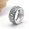 Tasarımcı Takı Bileklik Kolye Aksesuarları Sterling Ring Sense Azınlık Kişilik Tasarımı Düz ​​Kafa Tasarımı INS STYLE KABUL ÇİFT KÜÇÜK KALİTE