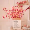 Decorative Flowers 20 LED String Battery Power Simulation Orchid Branch Light Vase Filler Flower Willow Fairy Garland Home Decoration