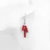 Brincos de moda jóias de moda 4mm Red Artificial Artificial Brincho