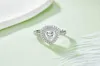 2023 Anello di fidanzamento Moissanite Trillion Cut Diamond 925 Sterling Silver Jewelry Wedding Band Ring per le donne