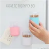 Förvaringslådor BINS Väggmontering Tootick Box Fall med lock Magnethållare Plastbehållare Space Saving Dispenser Organizer Drop de DHSC4