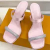 Mode Women Brand Sandals Designer tofflor Flat Flip Flops Crocodile Skin Slide Ladies Beach Sandal Summer -340 240415