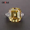 Anéis de banda OEVAS 100 925 prata esterlina 27 quilates criados moissanite anéis de casamento para mulheres joias finas com diamante de alto carbono brilhante J230531