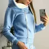 Tracksuits 2021 Kış Kadın Track Sıcak Uzun Kollu Drstring Hoodie Sıradan Sweatshirt Üst Pantolon Jogging Seti #W P230531