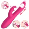 Masseur 10 vibrateurs à double mode de léchage clitoridien pour femme Point G Langue douce stimulant les fournitures de masturbation sexy pour adultes 18