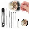 Trimmers Nettoyeur d'oreille portable Set Nettoyage de l'oreille Spirale Eurt Eart Remover Eart Curette Spirale Oreille à oreille Papée Écoute à oreille Outils de nettoyage