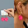 Mode coréenne Rose Pétales Élégant Tempérament Boucles D'oreilles pour les Femmes Fête D'anniversaire Anniversaire Cadeau Designer Bijoux Pendientes