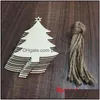 Maschere di design Decorazione dell'albero di Natale Ciondolo Artigianato in legno Fatto a mano Fai da te Piccoli regali Forniture per feste a casa Drop Delivery Garden Hou Dhmib