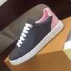 Casual Schoenen Lace-Up Mode Trainers Schoen Mannen Gym Sneakers Dame Platte Vrouwen Reizen Leer Vrouw Wit Bruin Platform Sneaker Koeienhuid Designer schoenen maat 35-42-45