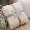 Cobertor de lã polar macio para viagem 150*200 cm cobertor de cor sólida colcha de pelúcia capa para sofá de cama presente quente dropship por mar