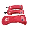 Inne produkty golfowe Mały wzór drzewa osłona głowa Covery Fairway Wood Hybrid Putter Cover Pu Skórzanie 230530