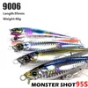 Baits Lures 95mm 40g Winter Minnow Sinking Fishing Lure Hard Plastic Trout Artificial Bait Pesca Wobbler for pike bass 9006 230530