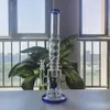 Bong in vetro da 19 pollici con bicchiere dab rig per fumare pipa ad acqua in vetro narghilè