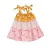 Girl's Dresses Baby Infant Toddler Kid Girls Flower Dress Summer Bohemian Ruffles Dresses For Girls Travel Holiday Costumes