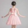 Robes de fille bébé filles vêtements enfants filles robe de bal robe enfant en bas âge fille été perles broderie princesse robe de fête d'anniversaire